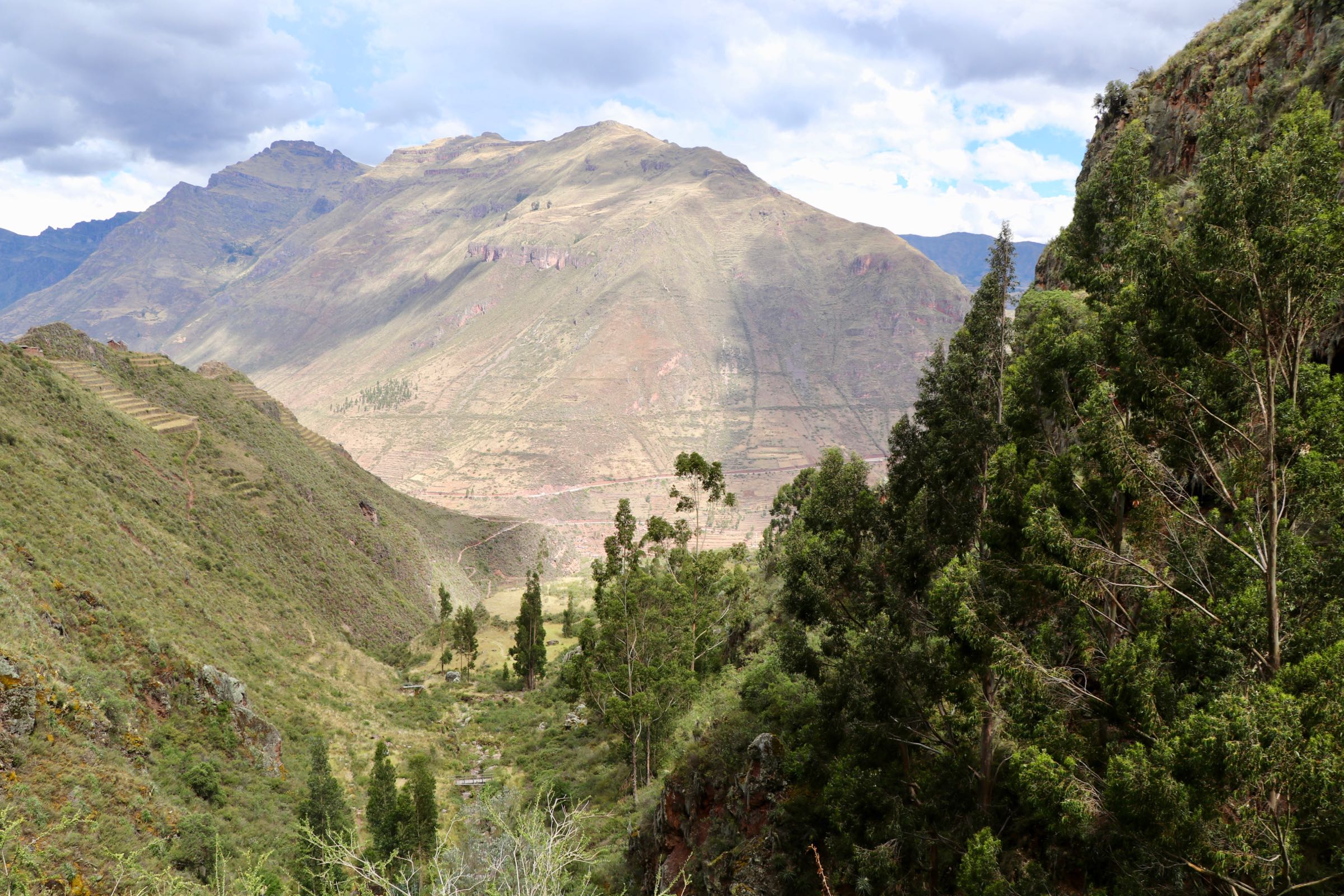 Blick über das Valle Sagrado, Peru