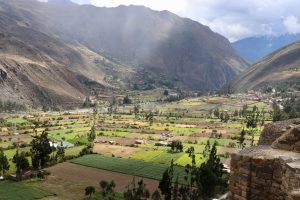 Blick über das Valle Sagrado, Peru
