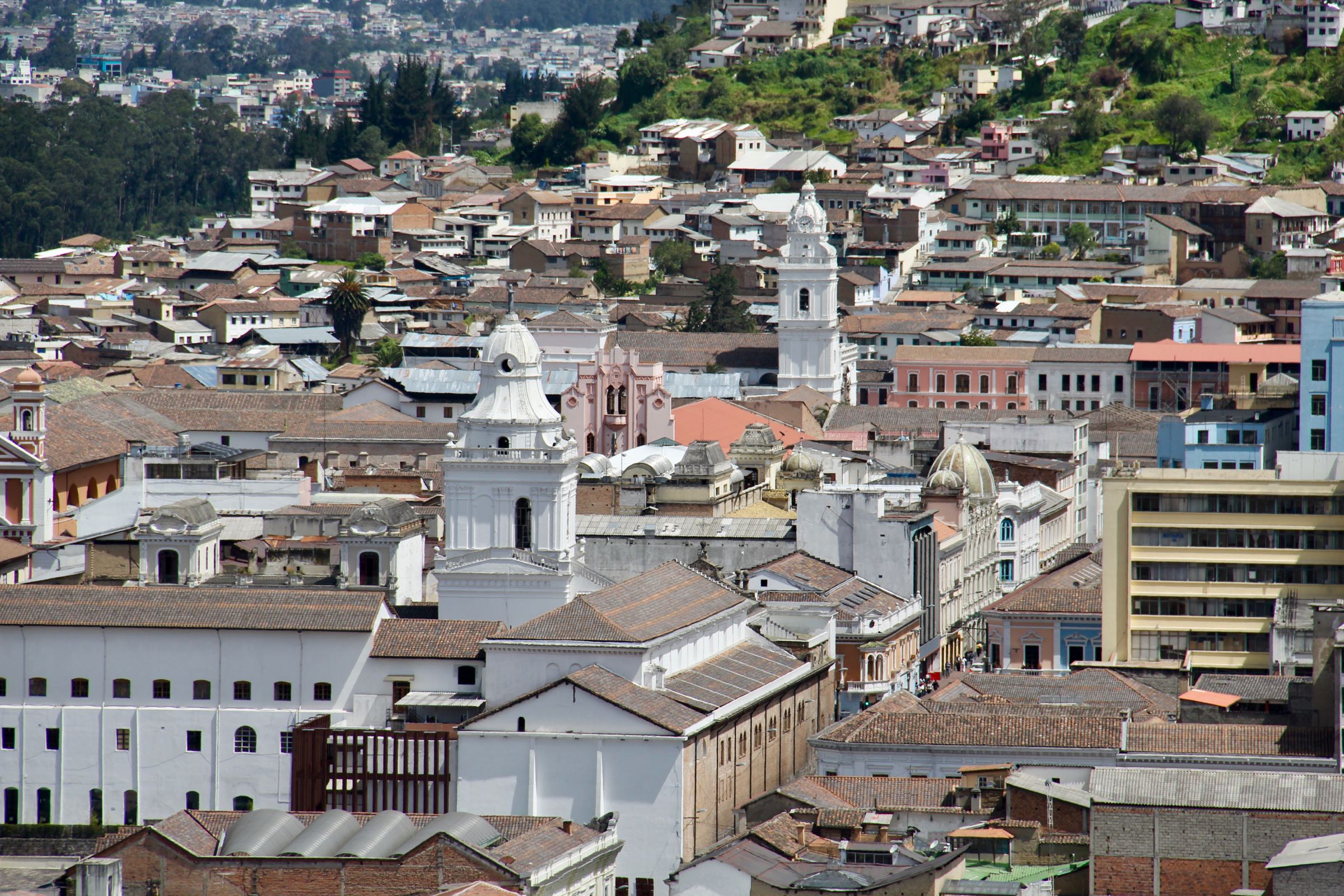 Blick über Quito, Ecuador