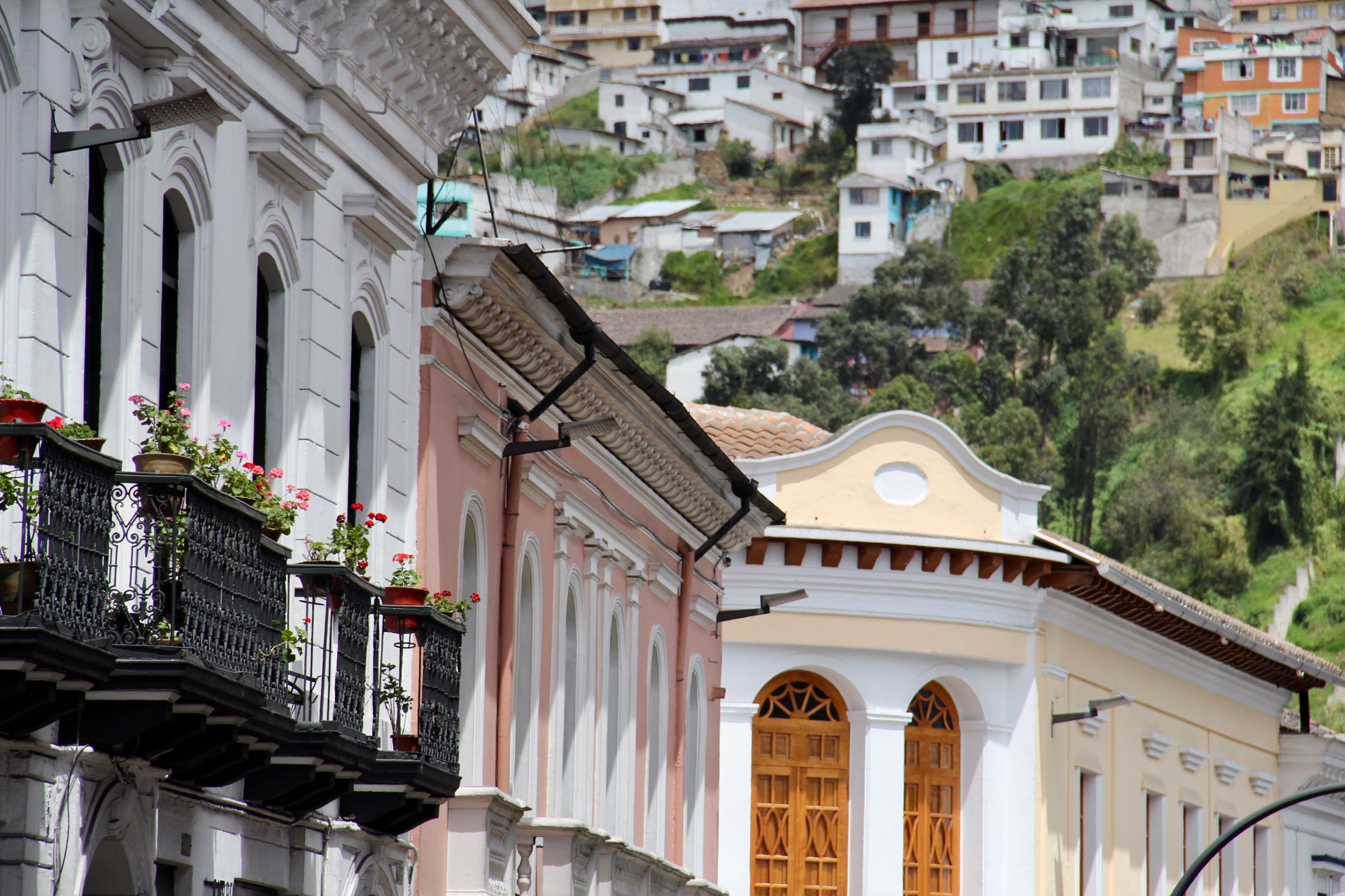 Häuser in Quito, Ecuador