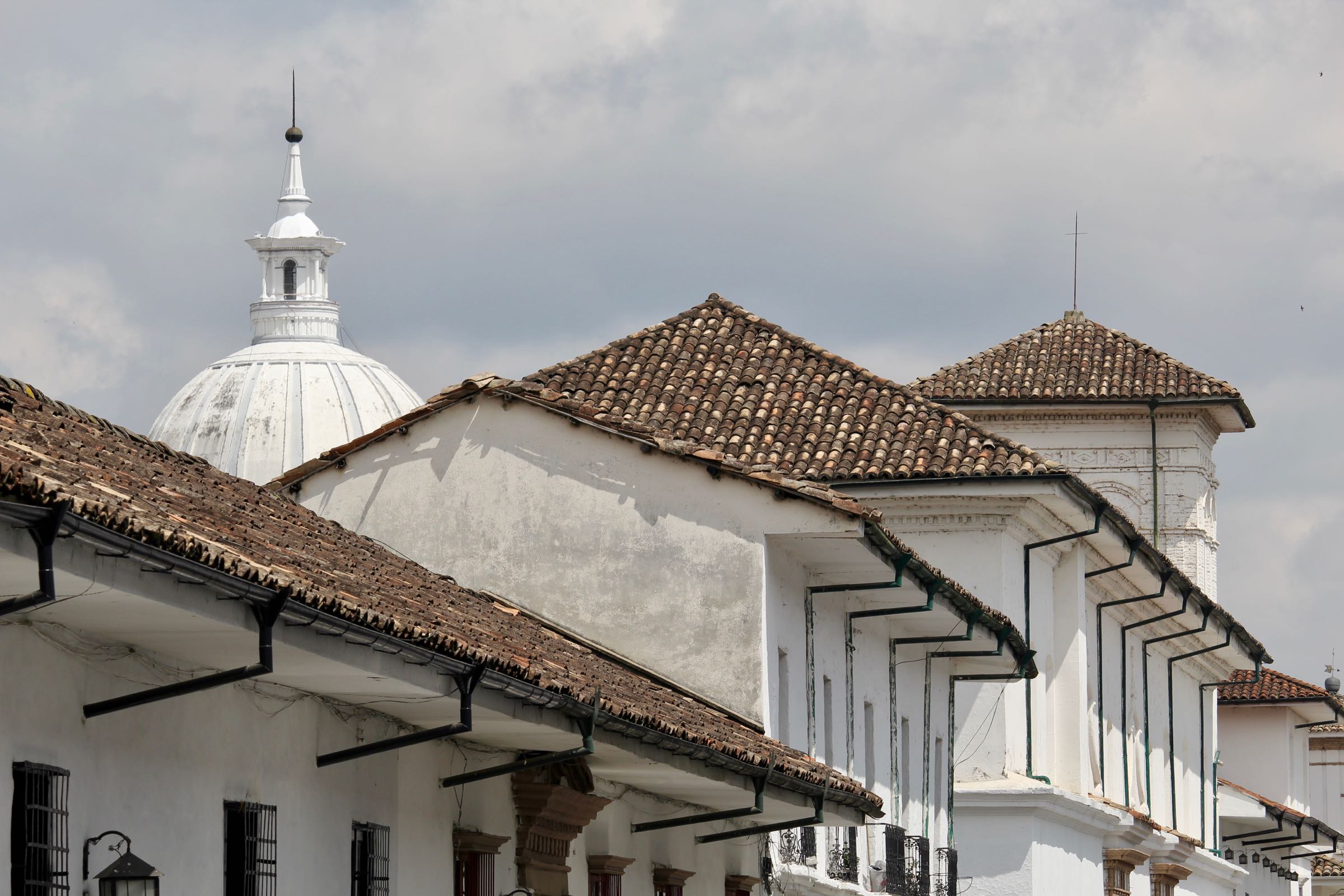 Häuser in Popayán, Kolumbien