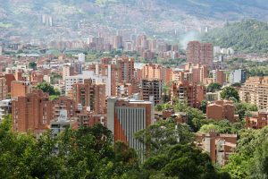 Blick auf Medellín, Kolumbien