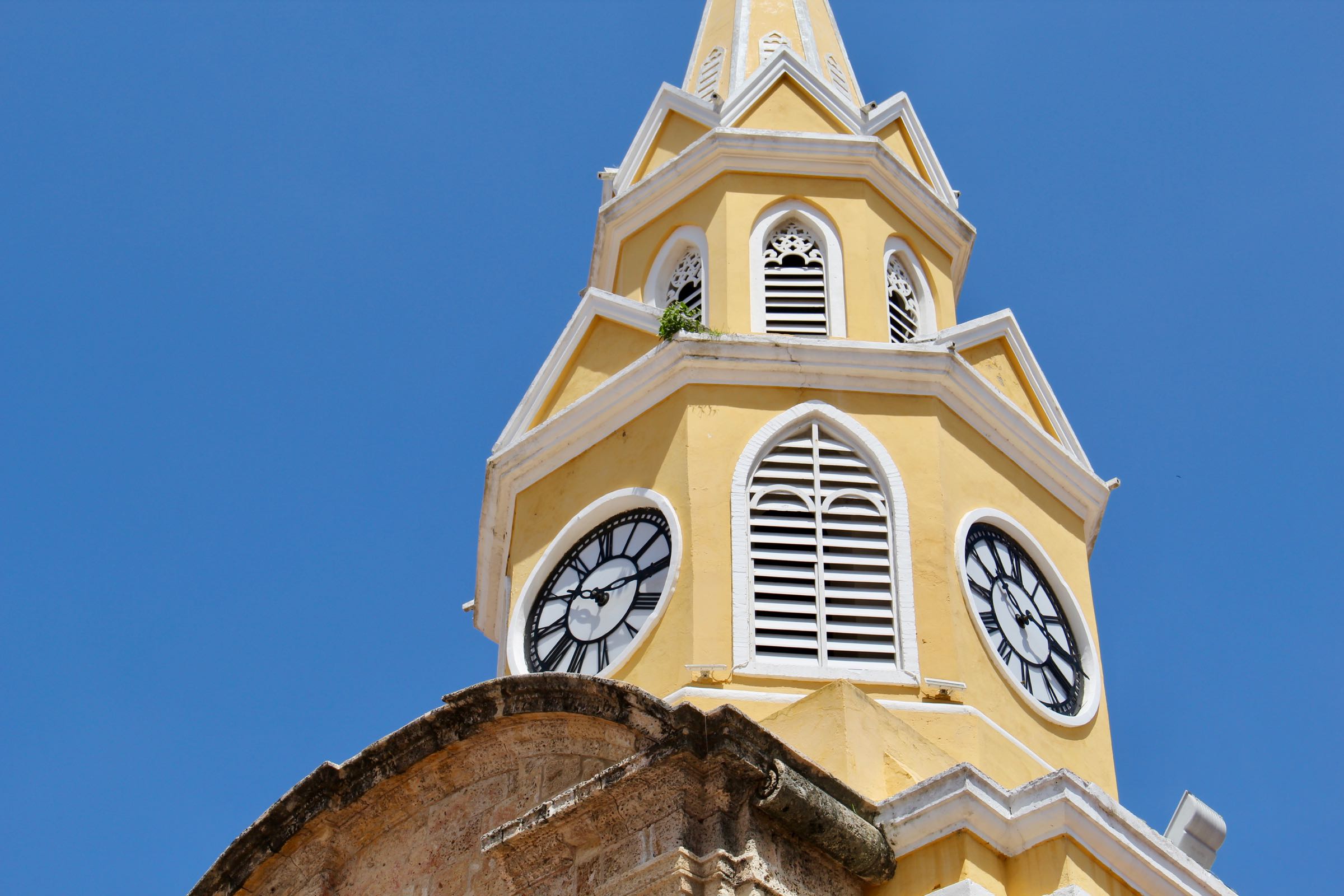 Uhrturm in Cartagena, Kolumbien