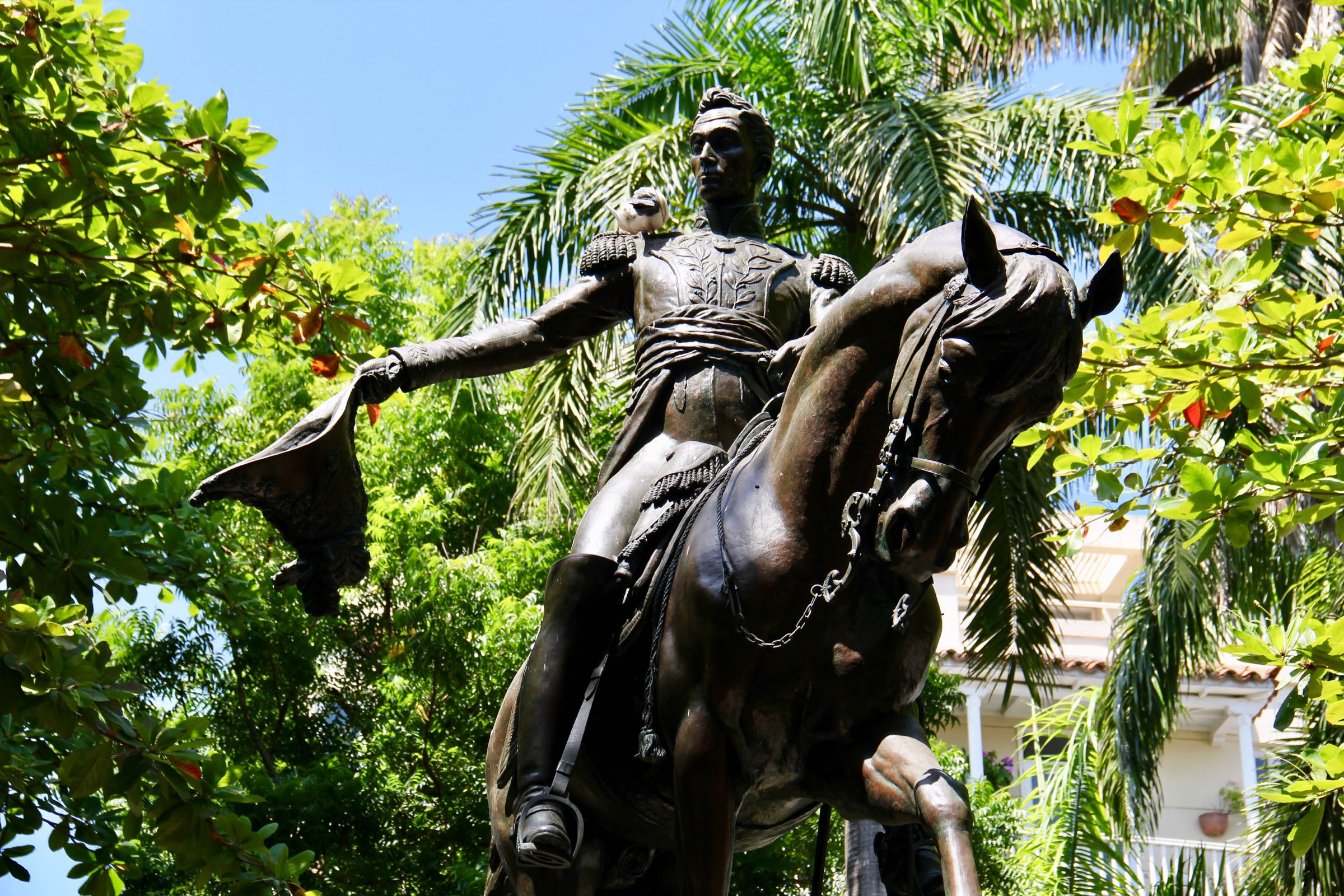Statue in Cartagena, Kolumbien