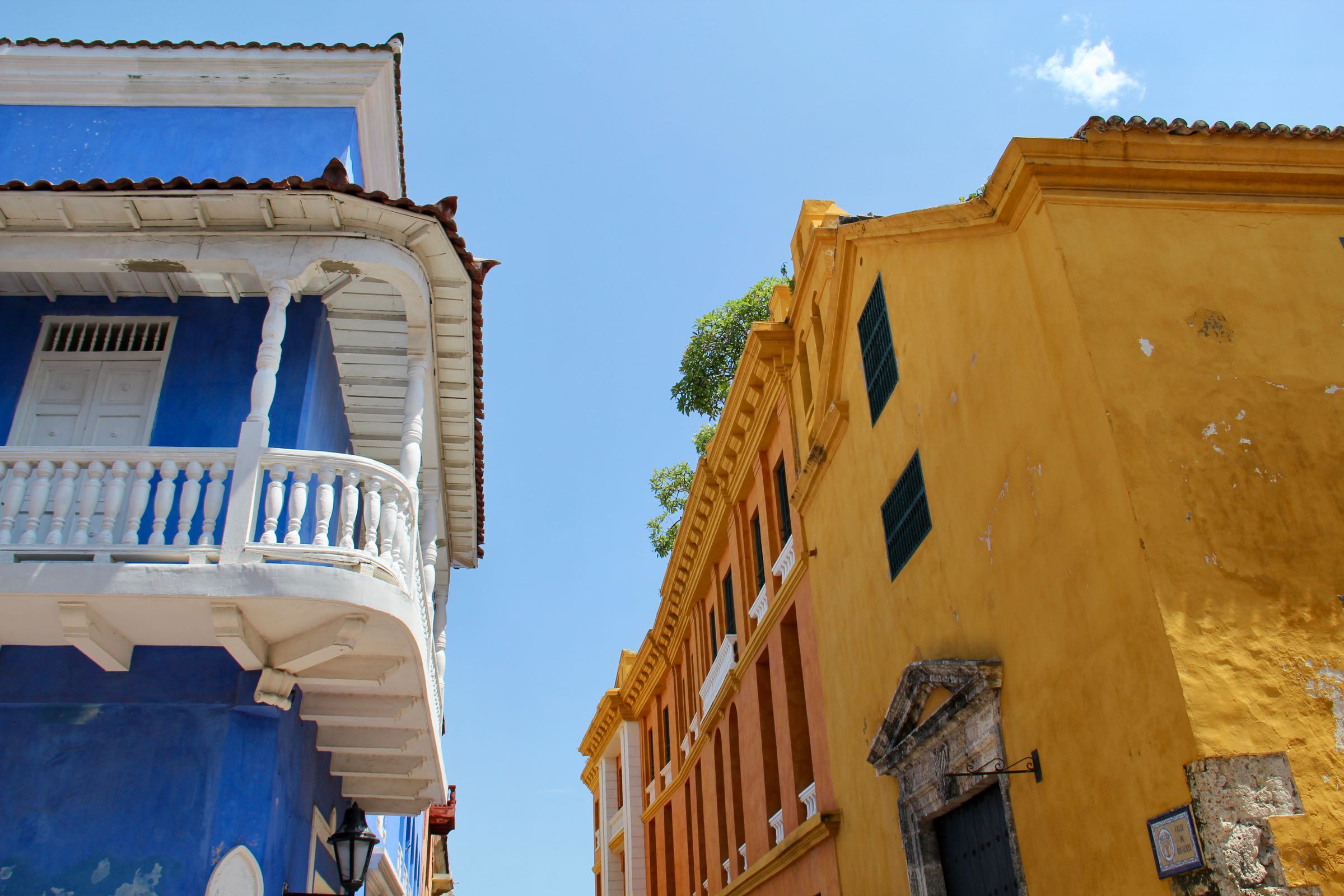 Häuser in Cartagena, Kolumbien