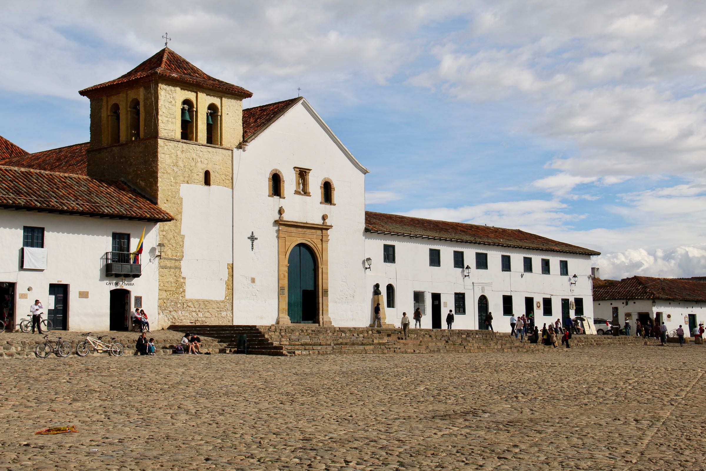 Kirche an der Plaza Mayor, Villa de Leyva, Kolumbien