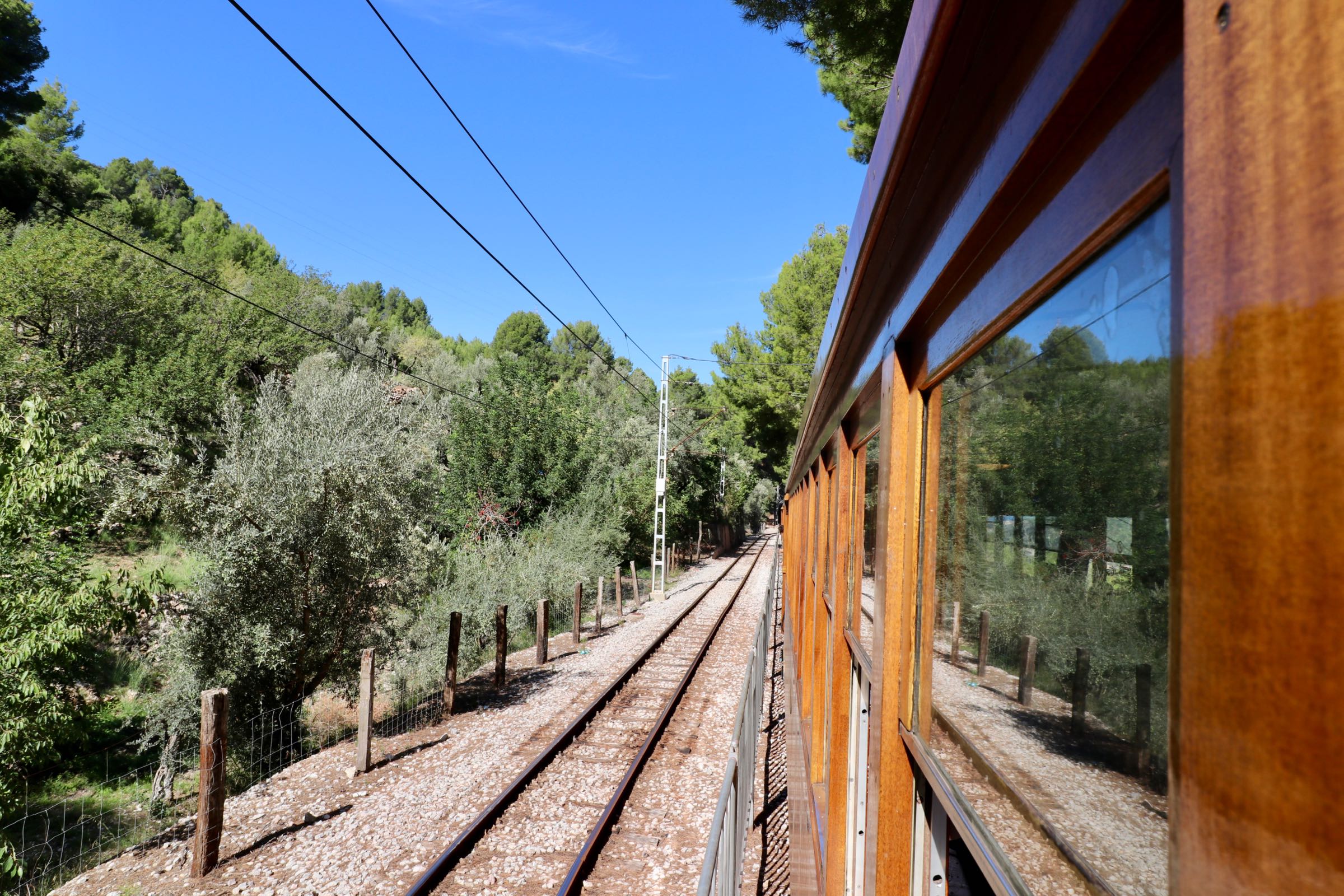 Bahnfahrt nach Sóller, Mallorca, Spanien