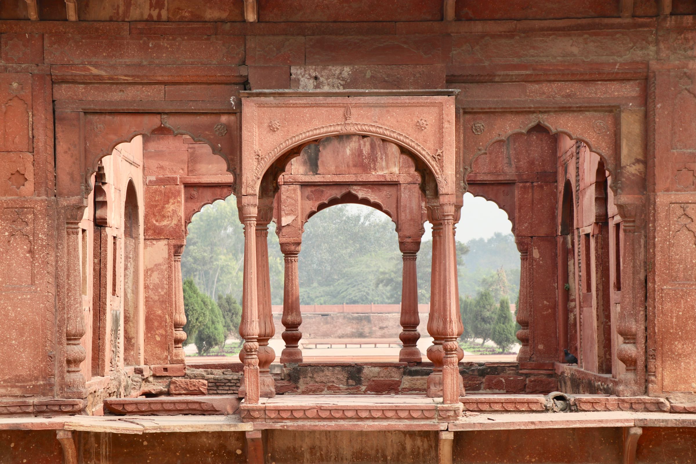 Pavillon im Roten Fort, Delhi, Indien