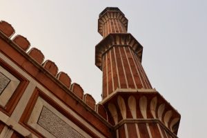 Minarett der Jama Masjid, Delhi, Indien