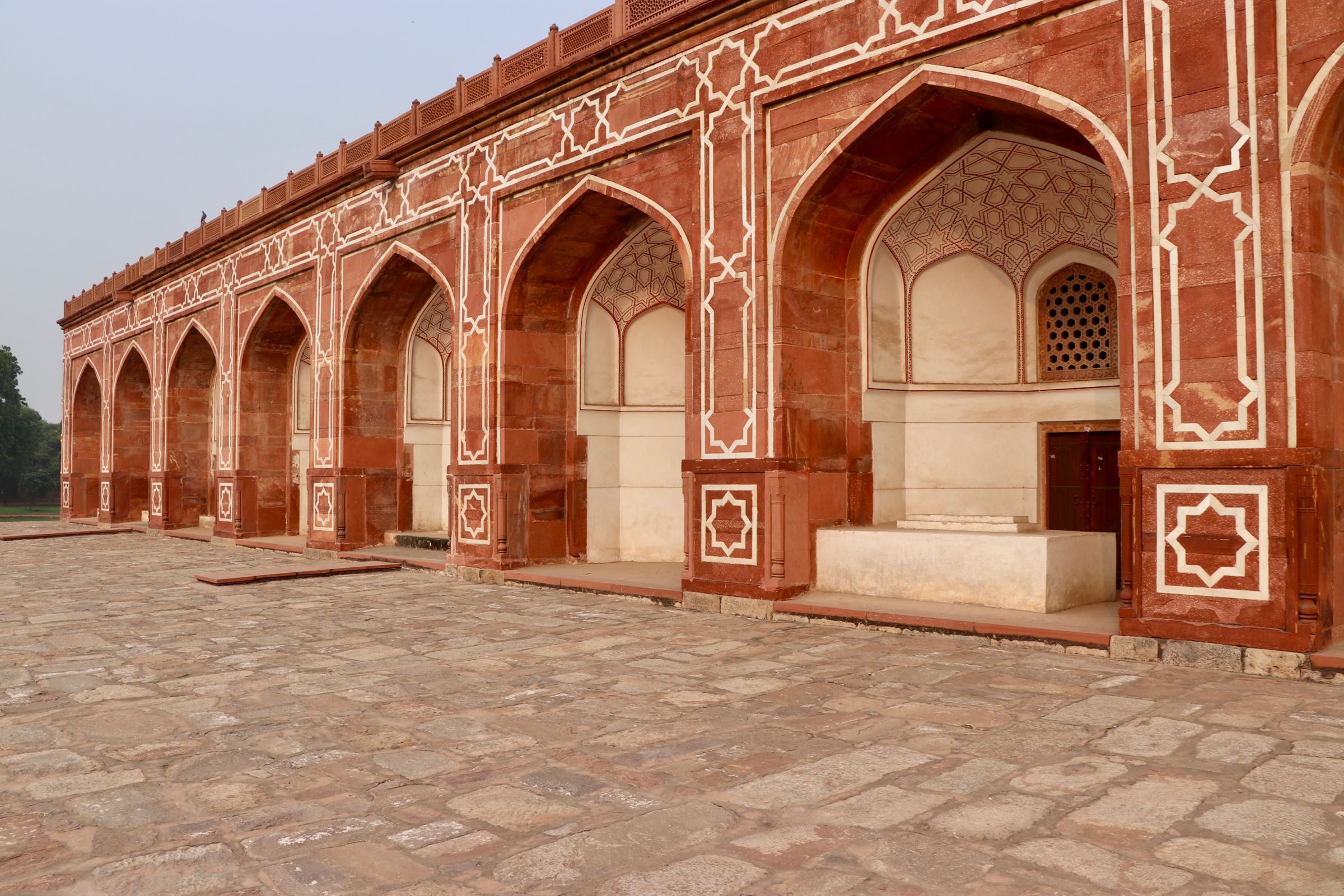 Arkadenbögen des Humayun-Mausoleum, Delhi, Indien