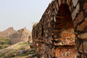 Ruinen des Tughlaqabad Fort, Delhi, Indien