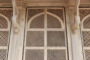 Jali am Mausoleum von Salim Chishti, Fatehpur Sikri, Indien