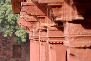 Säulen des Königspalasts in Fatehpur Sikri, Indien
