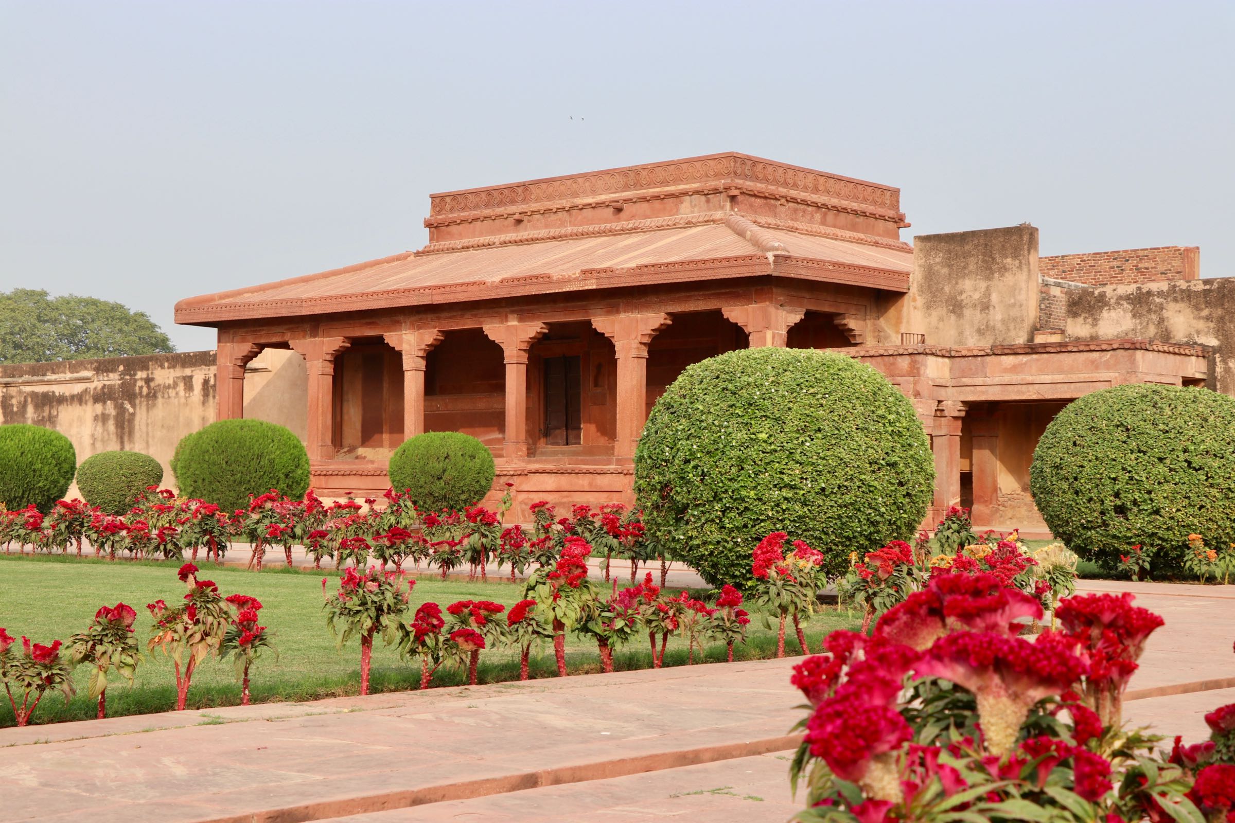 Pavillon des Königspalasts in Fatehpur Sikri, Indien