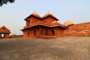 Gebäude des Königspalasts in Fatehpur Sikri, Indien
