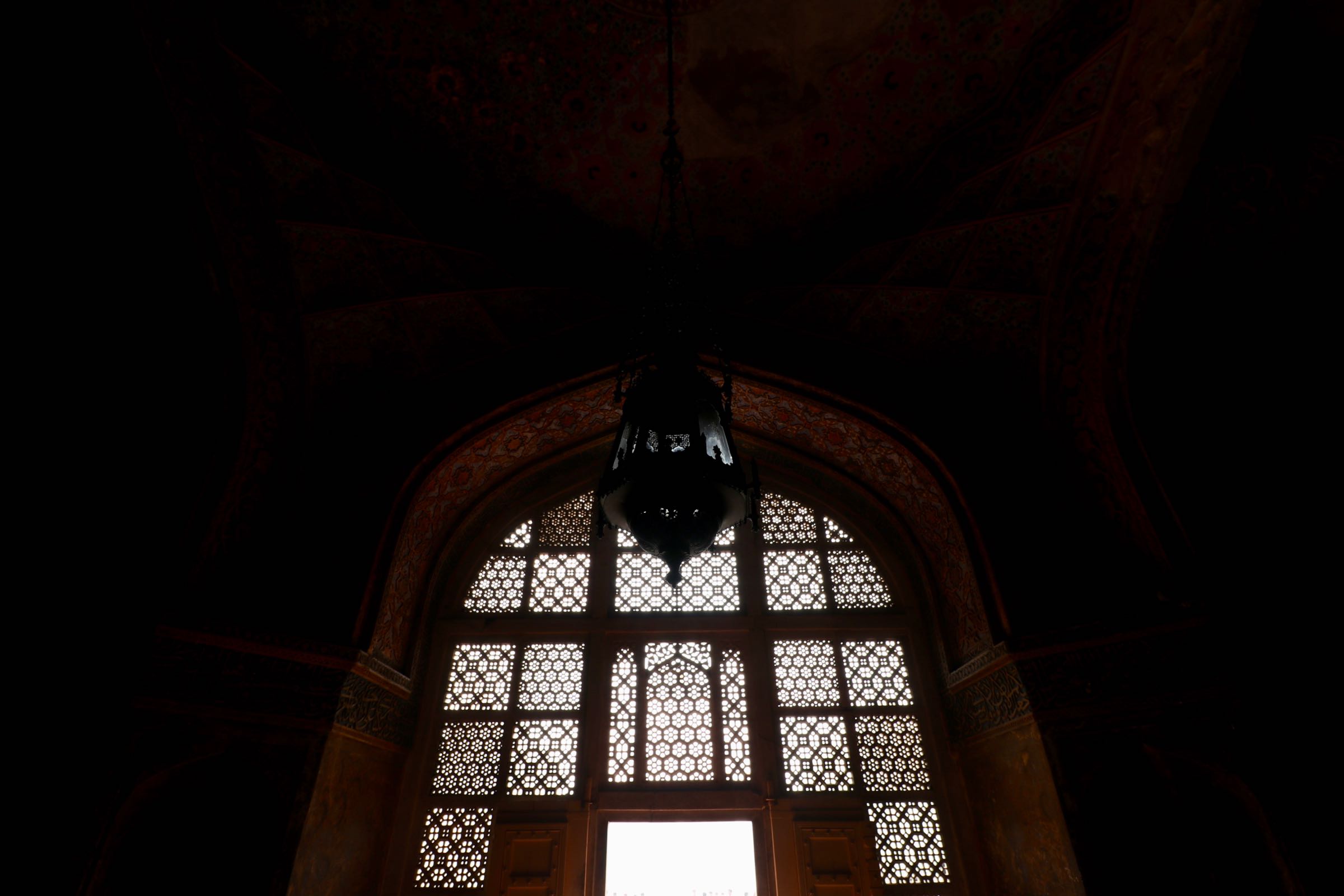 Innenraum des Akbar-Mausoleum, Agra, Indien