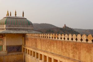 Blick vom Fort Amber, Jaipur, Indien