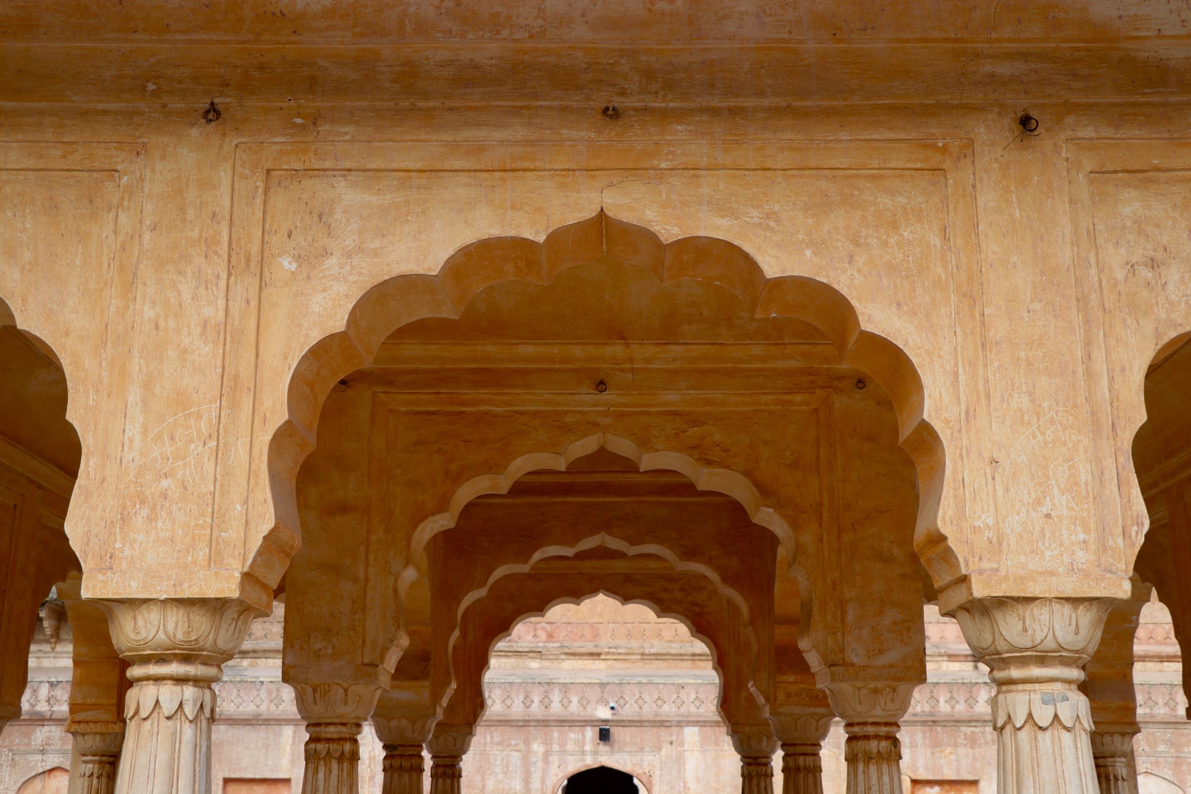 Pavillon im Fort Amber, Jaipur, Indien