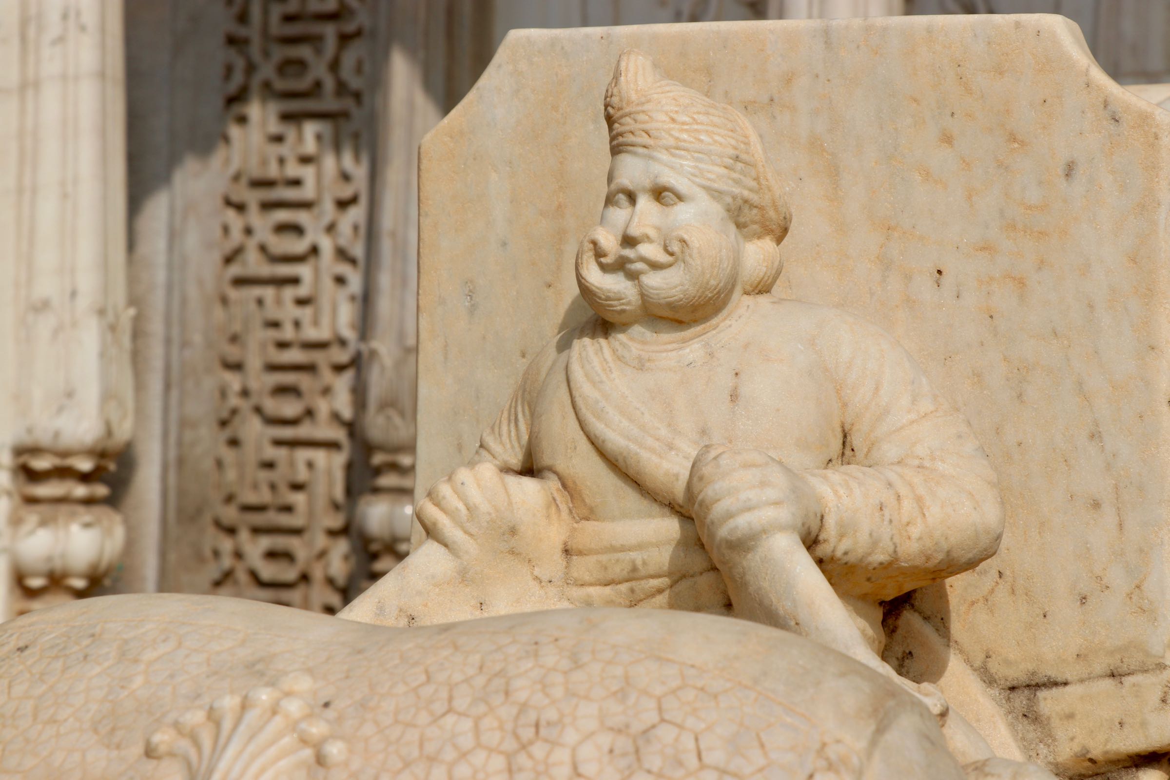 Statue im Stadtpalast von Jaipur, Indien