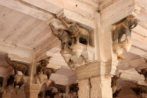Dekoration im Garh-Palast, Bundi, Indien