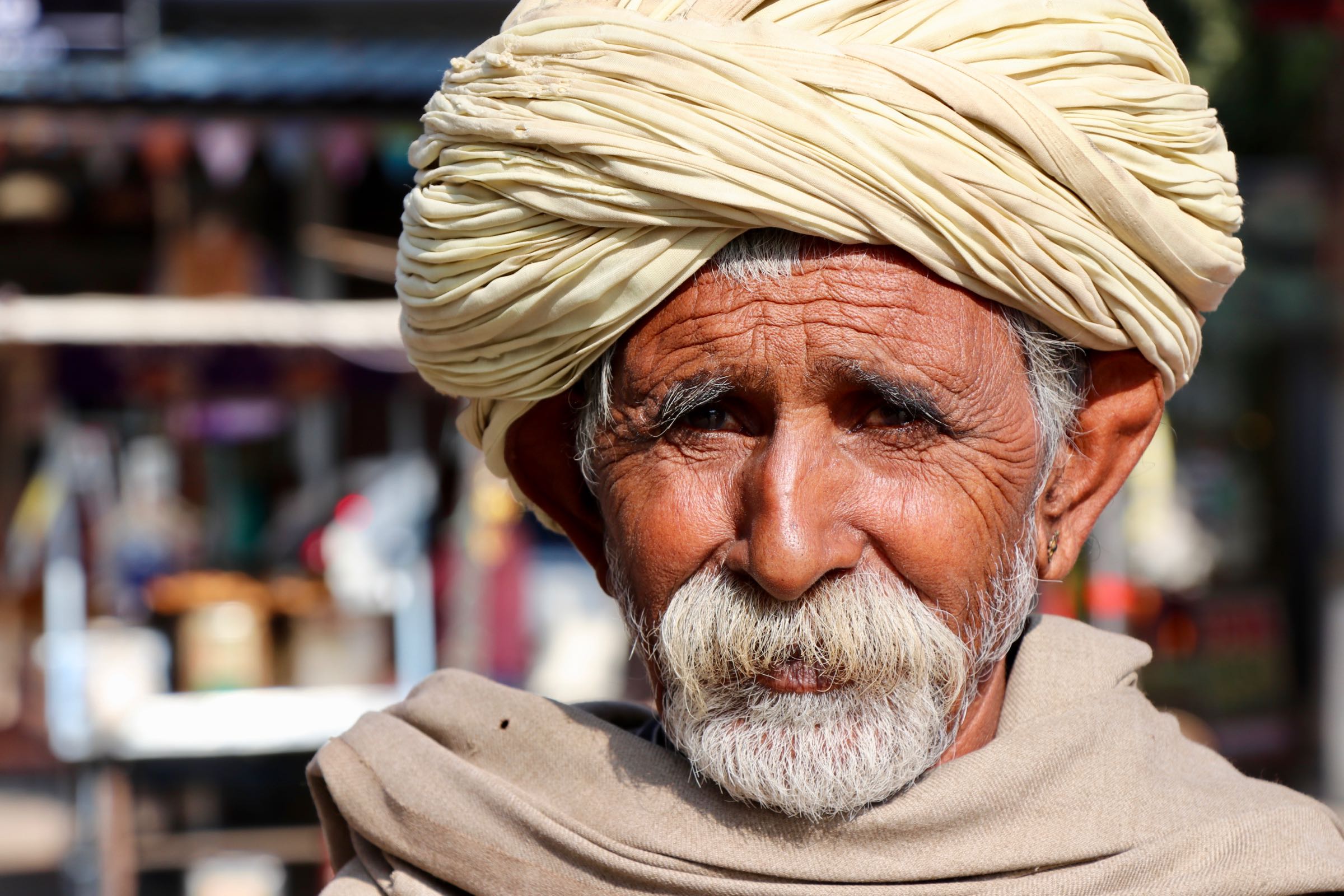 Mann in Pushkar, Indien