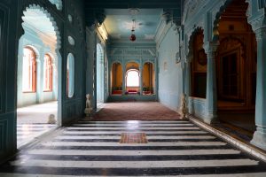 Innenraum des Stadtpalasts von Udaipur, Indien