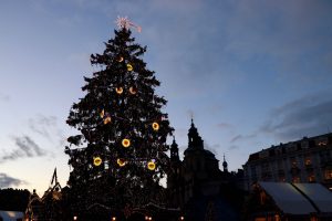 Weihnachtsmarkt auf dem Altstädter Ring, Prag, Tschechien