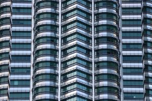 Fassade der Petronas Towers, Kuala Lumpur, Malaysia