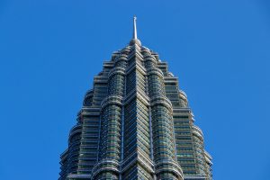 Turm der Petronas Towers, Kuala Lumpur, Malaysia