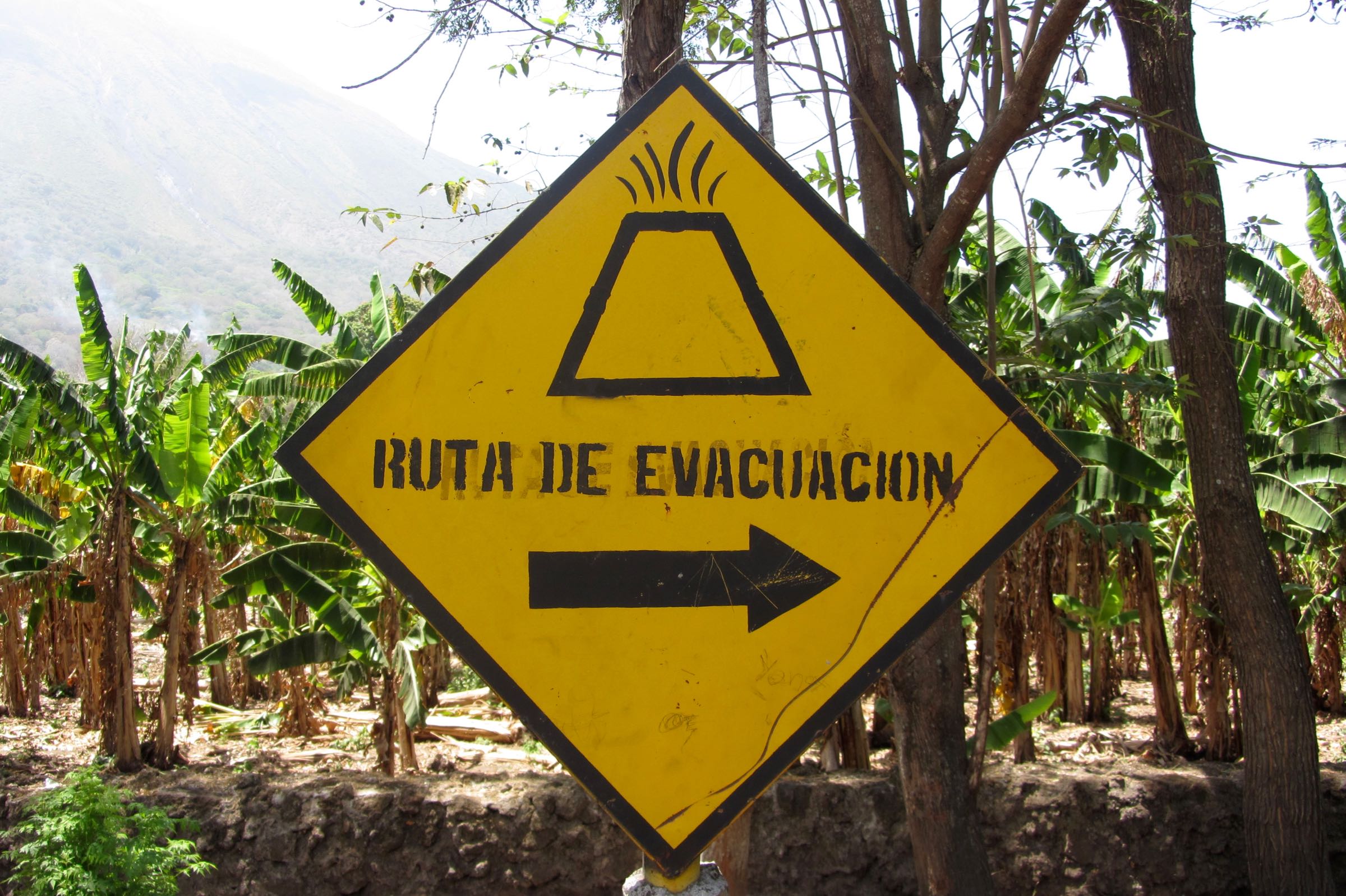 Hinweisschild auf Ometepe, Nicaragua