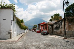 Straße in Antigua, Guatemala