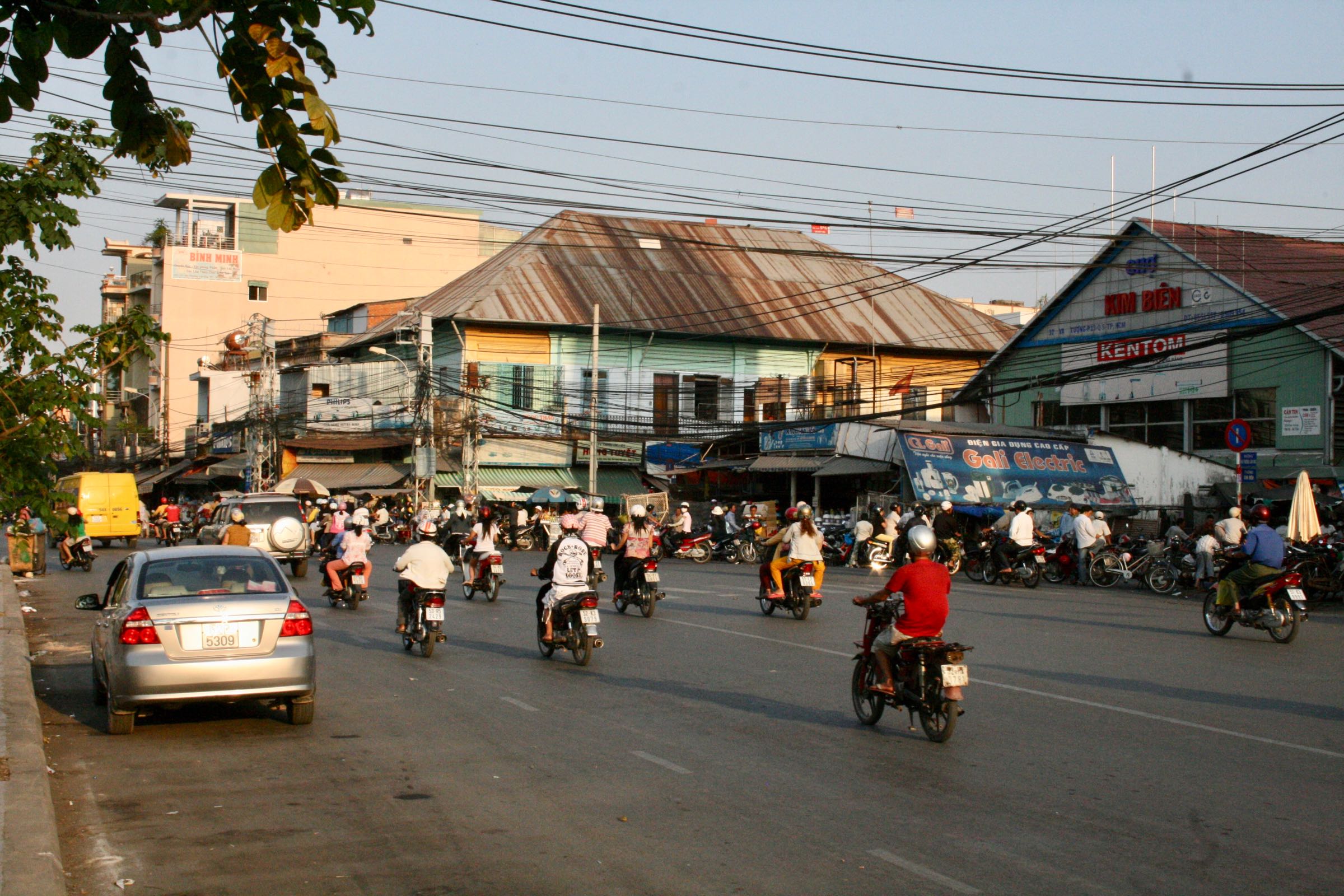 Straße in Ho-Chi-Minh-Stadt, Vietnam