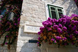 Hausfassade in Split, Dalmatien, Kroatien