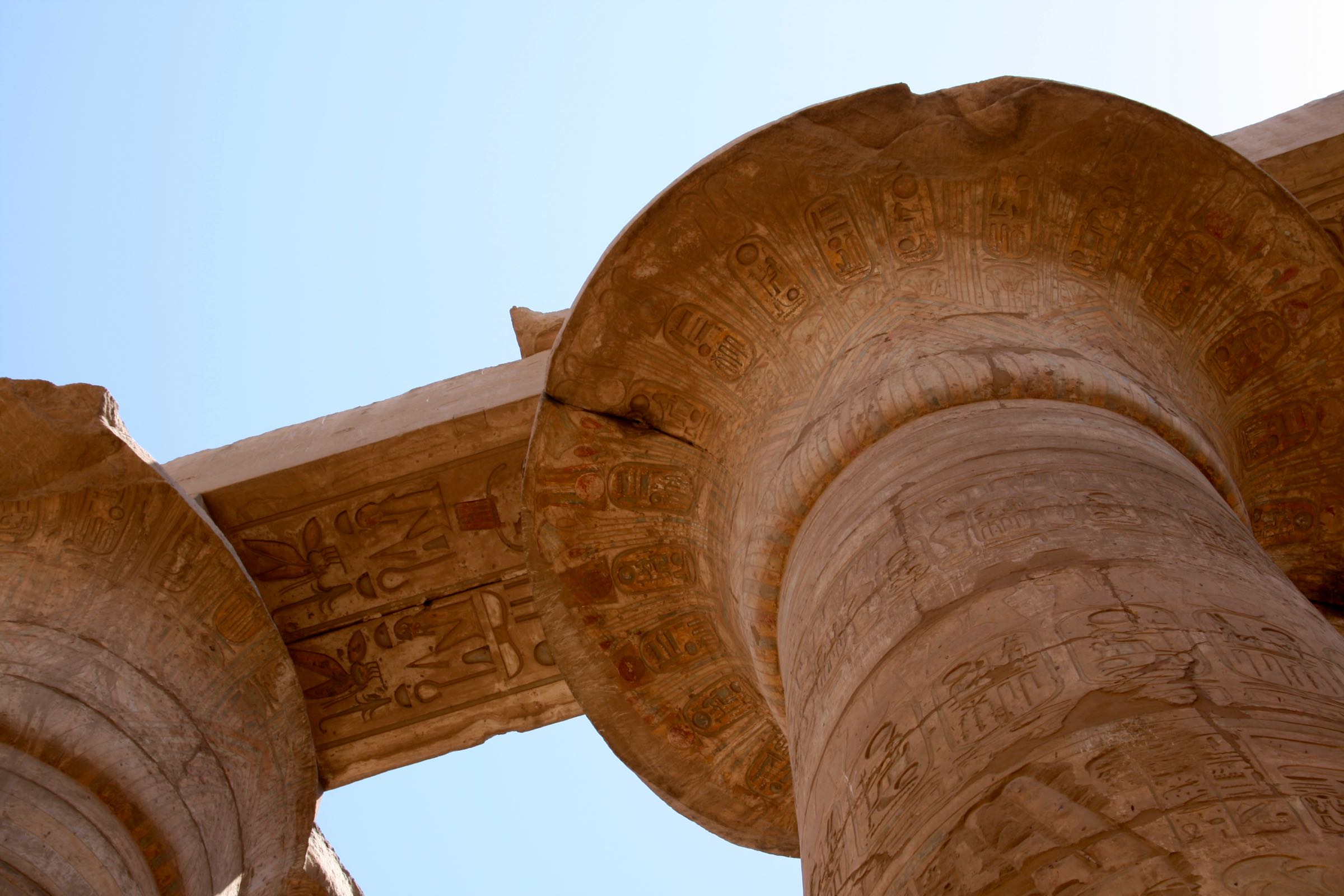 Säulen des Karnak-Tempel, Luxor, Ägypten