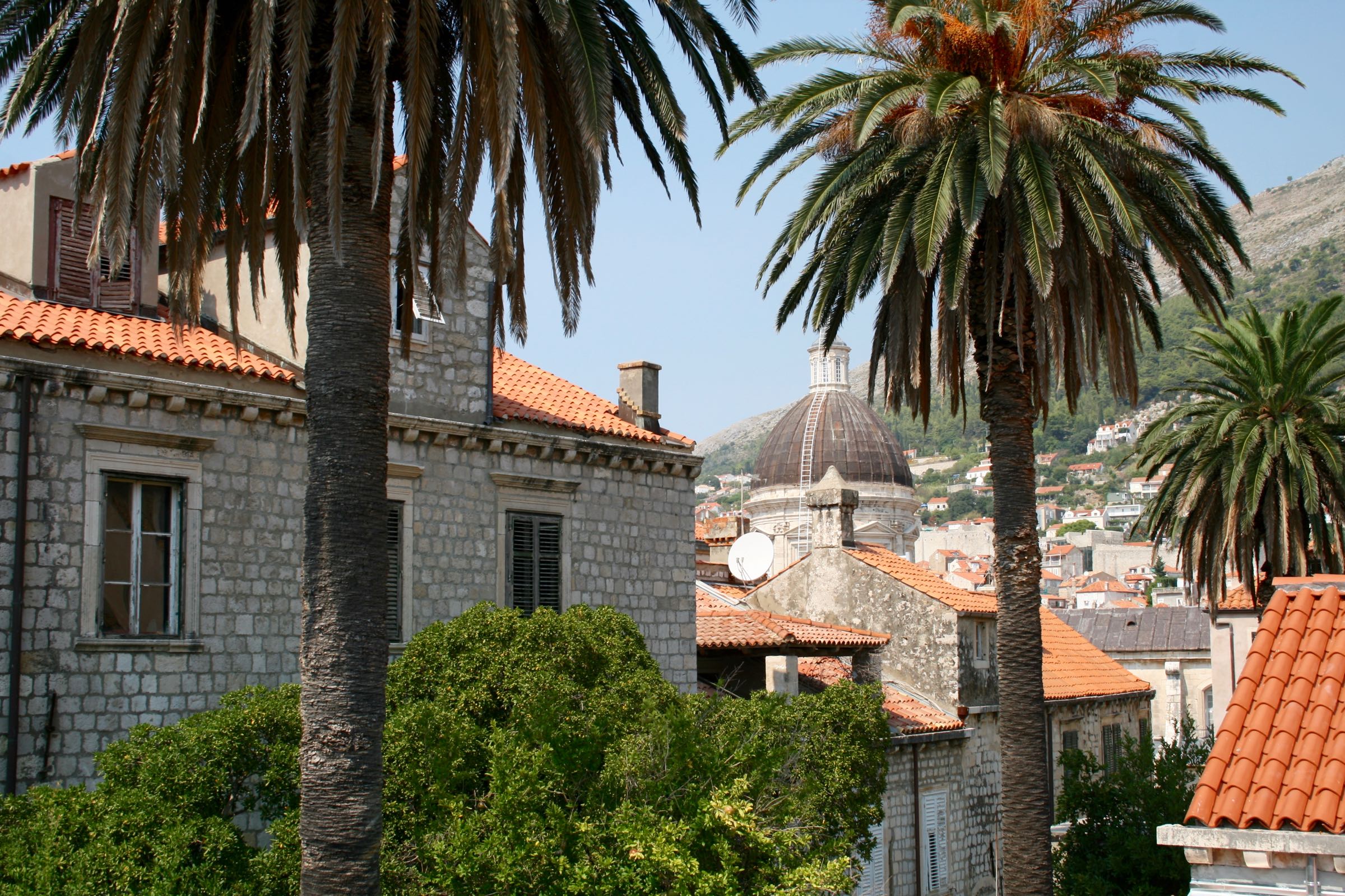 Häuser in Dubrovnik, Dalmatien, Kroatien