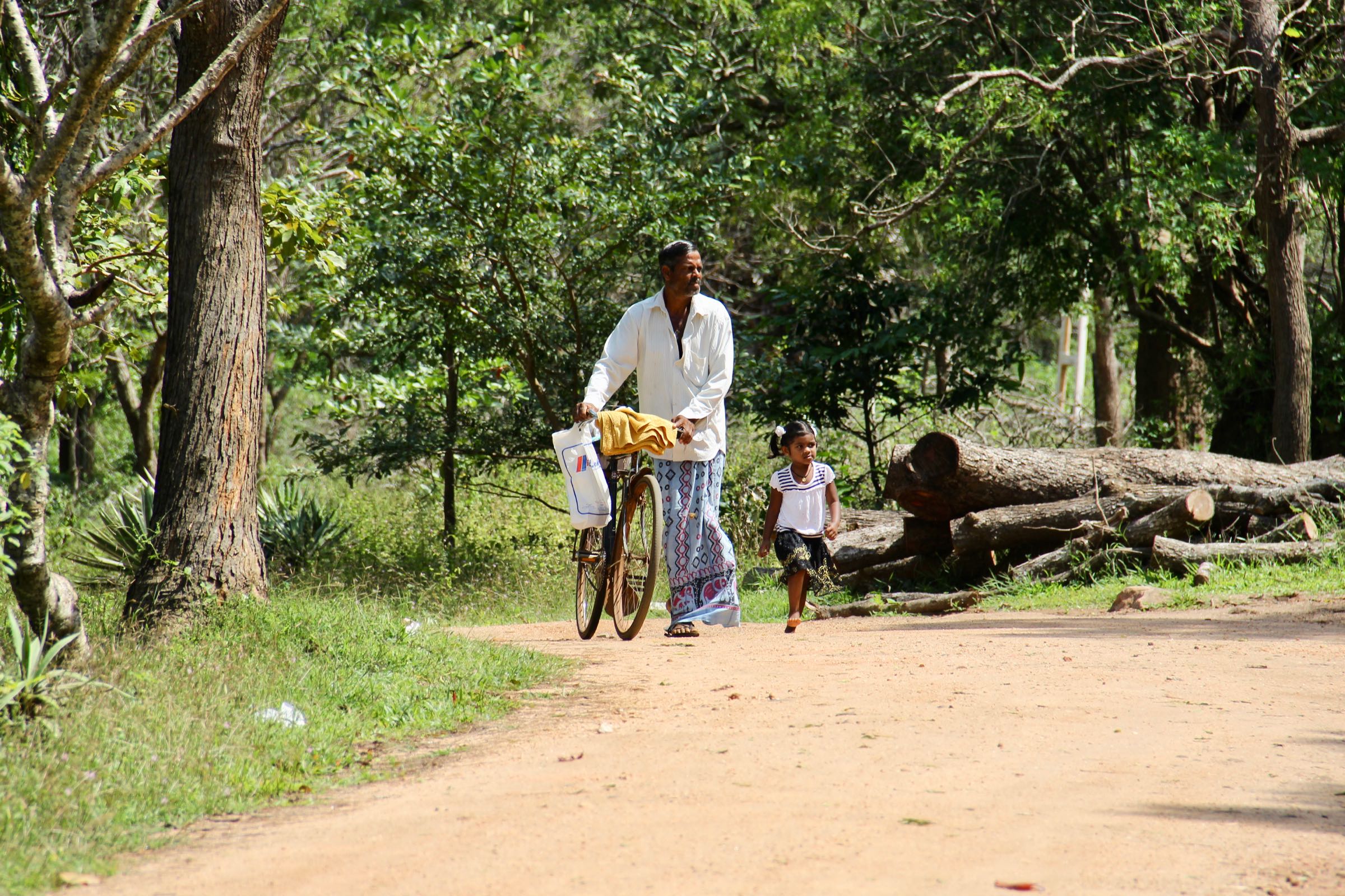 Straße bei Sigiriya, Sri Lanka