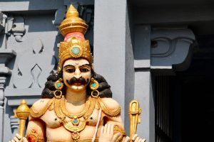 Figur eines Hindutempel in Negombo, Sri Lanka