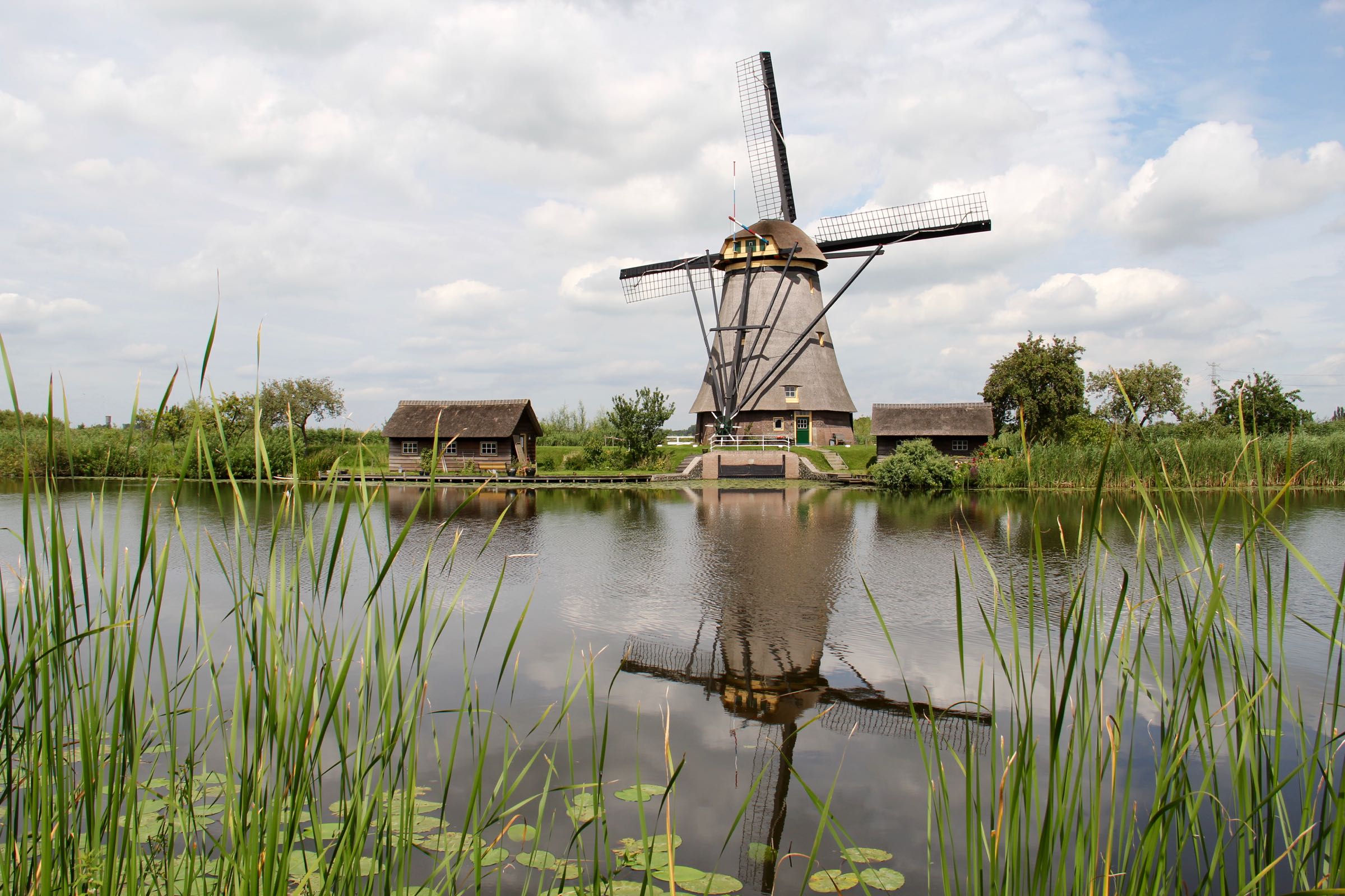 Mühle bei Kinderdijk, Südholland, Niederlande