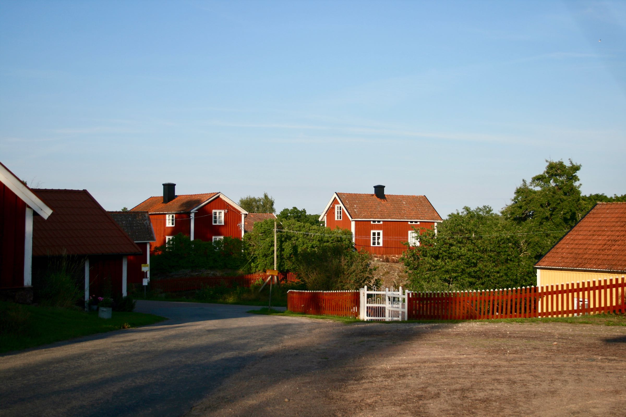 Dorf in Småland, Schweden