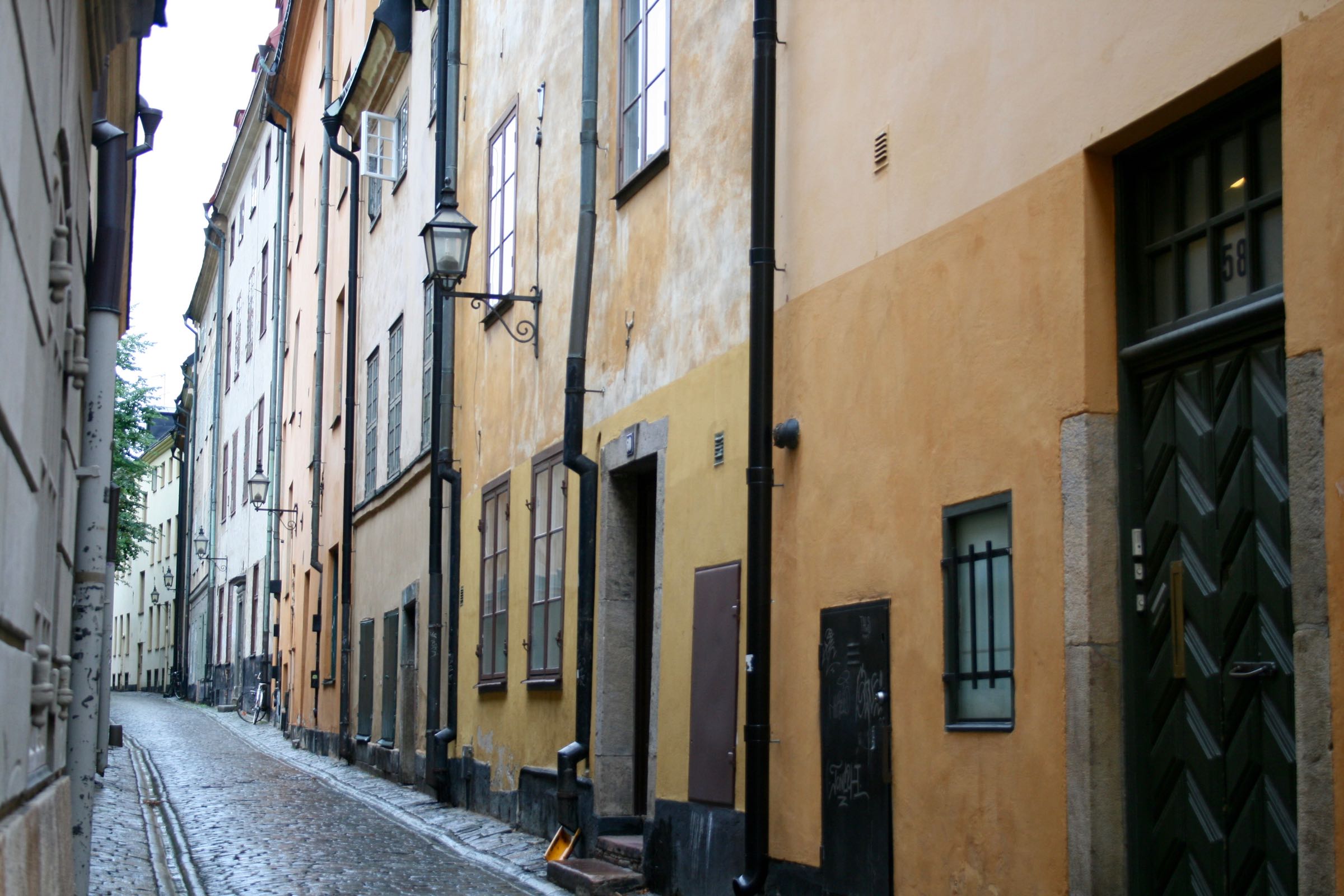 Gasse in Stockholm, Schweden