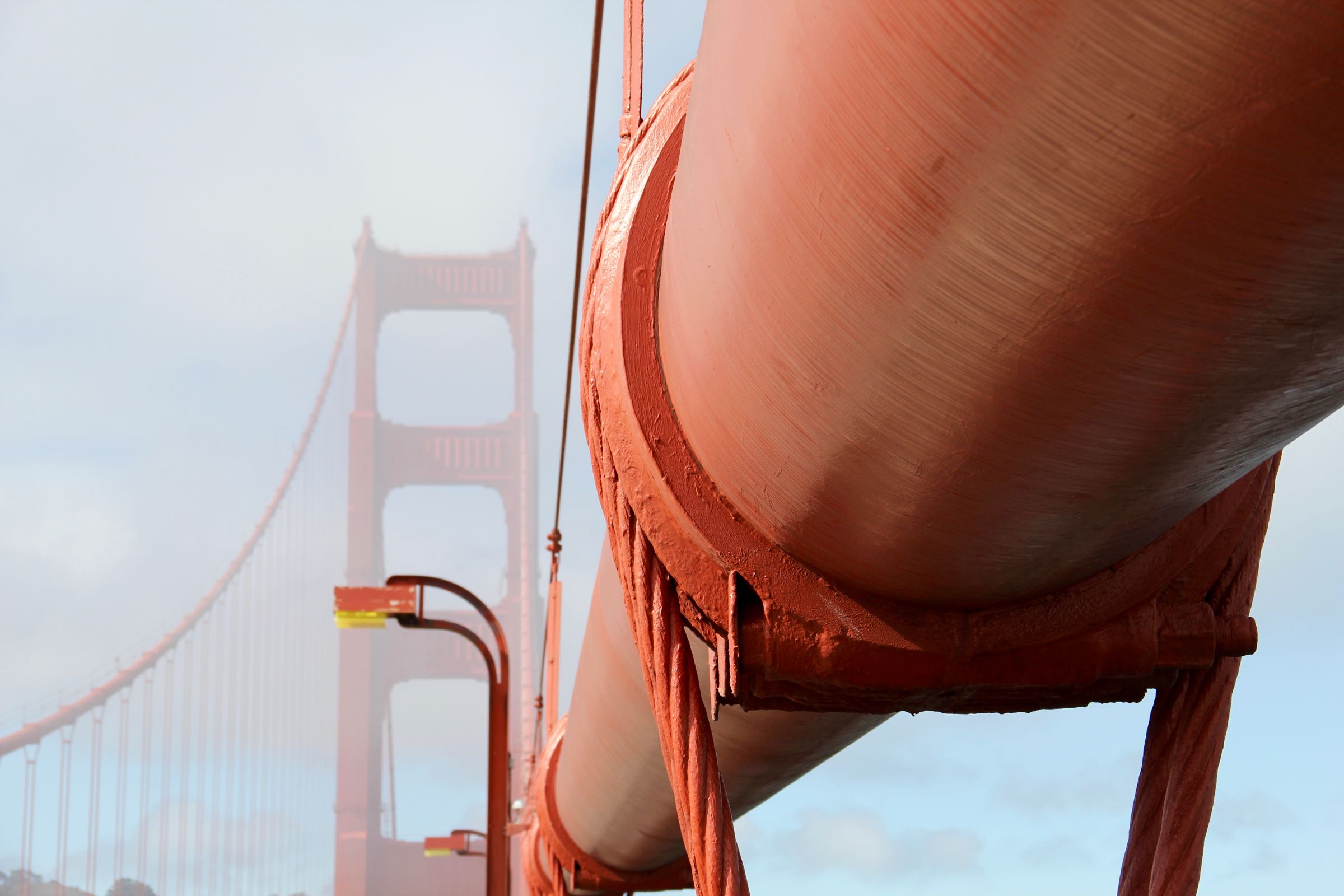 Tragkabel der Golden Gate Bridge, San Francisco, Kalifornien, USA