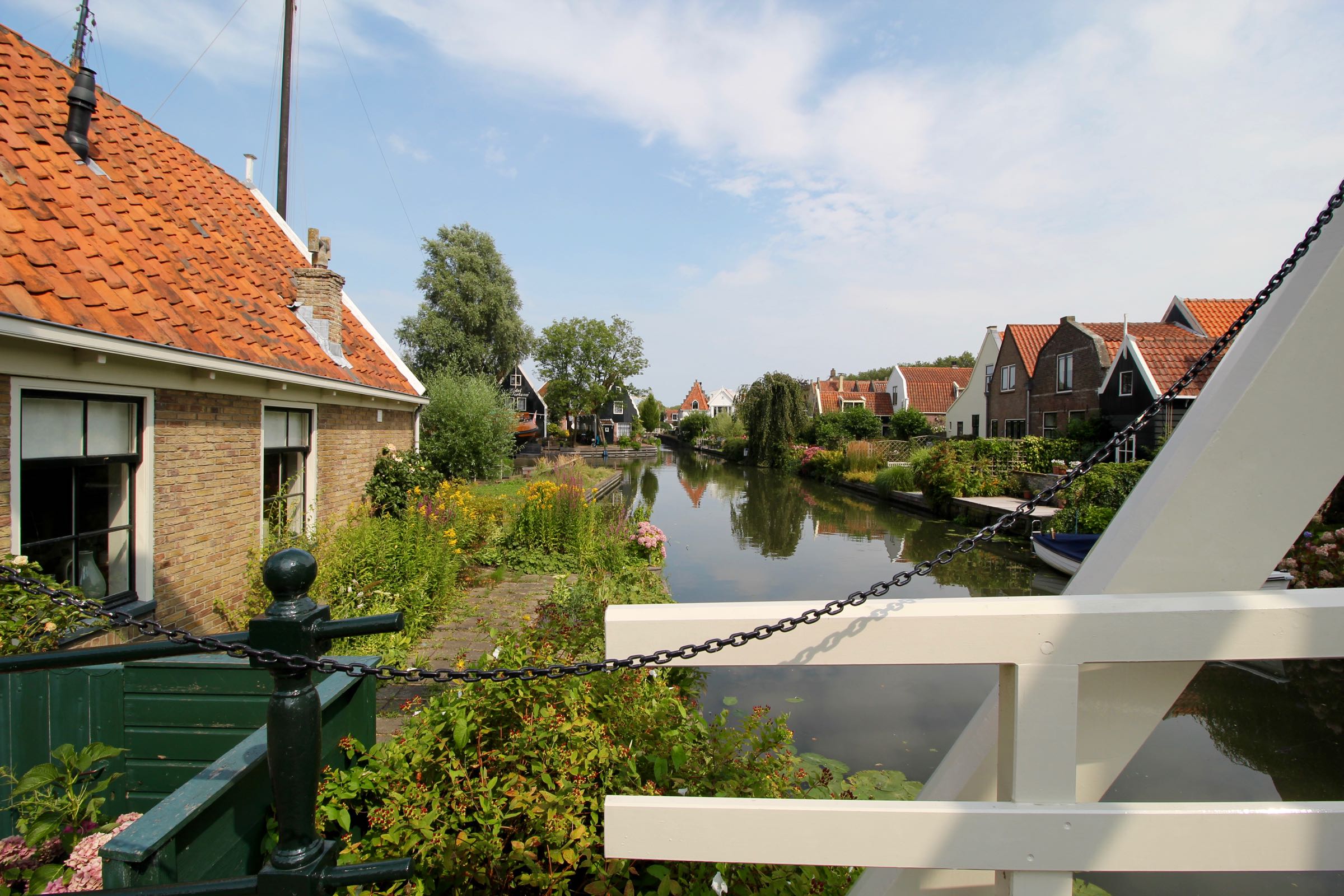 Kanal in Edam, Nordholland, Niederlande