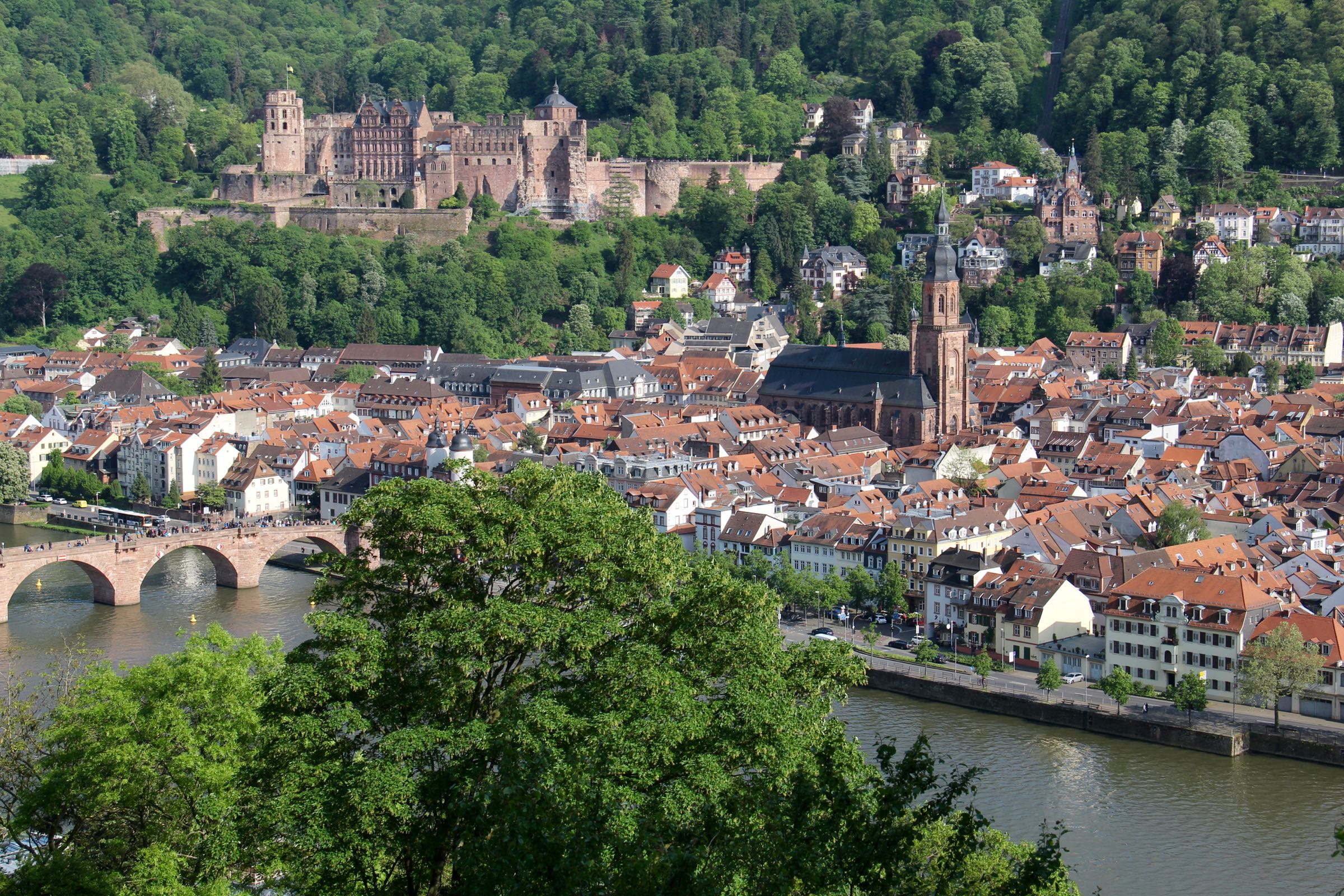 Blick auf Heidelberg, Deutschland