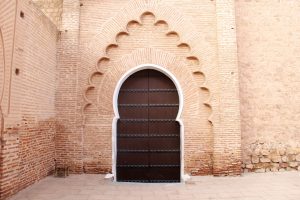Tor an der Koutoubia-Moschee, Marrakesch, Marokko