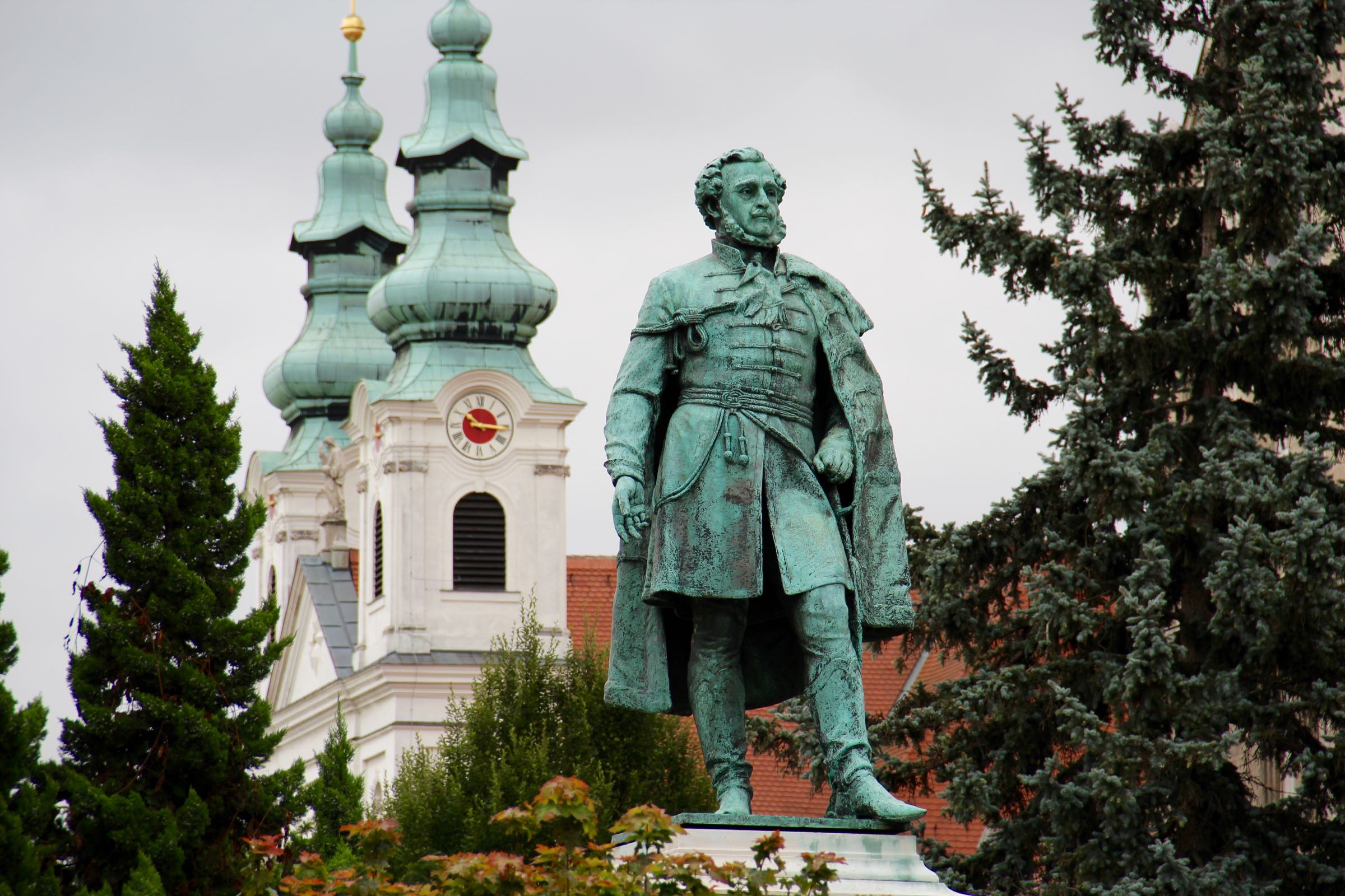 Statue von István Széchenyi, Sopron, Ungarn