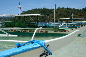 Auslegerboote auf Palawan, Philippinen