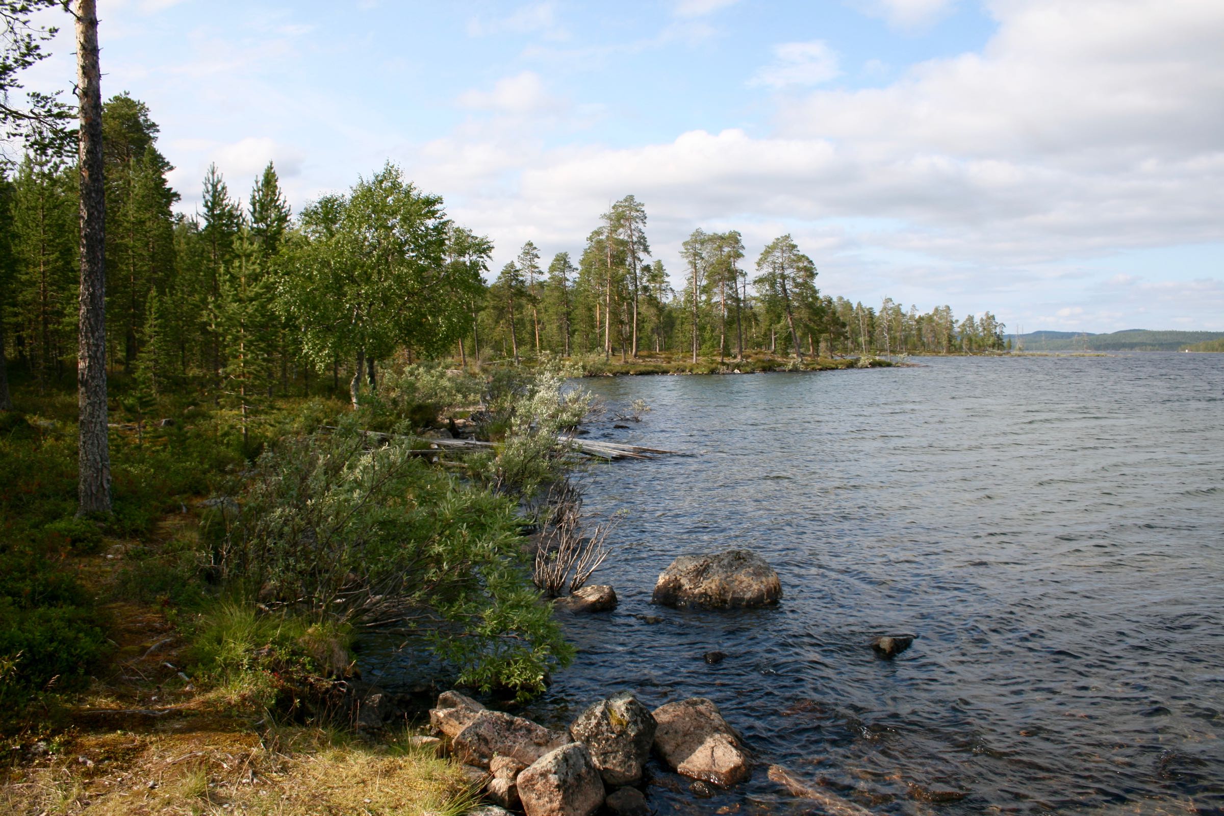 Ufer des Inarijärvi, Lappland, Finnland