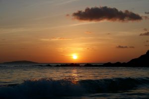 Sonnenuntergang auf Tinaga, Calaguas-Inseln, Philippinen