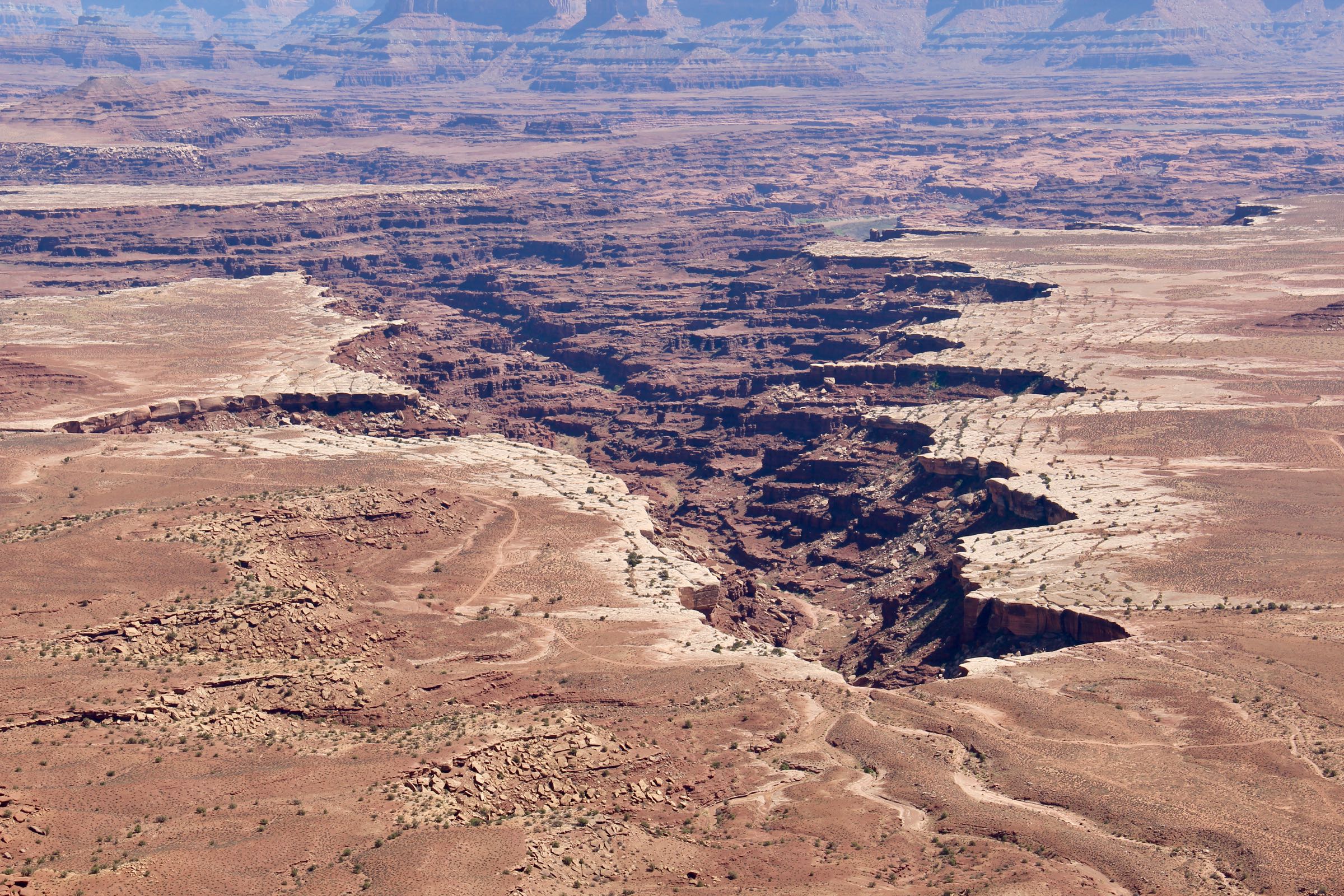Blick auf den White Rim im Canyonlands-Nationalpark, Utah, USA
