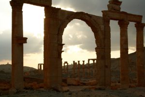 Säulen in Palmyra, Syrien